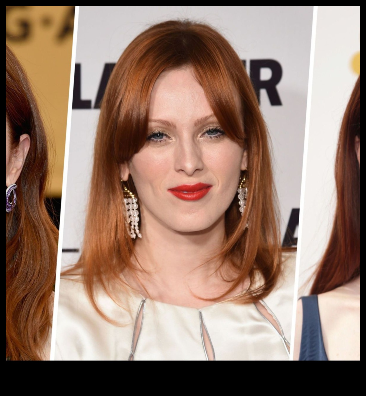 Raksturīgie stili: sarkanu un kastaņbrūnu matu ikonas un to atšķirīgais izskats