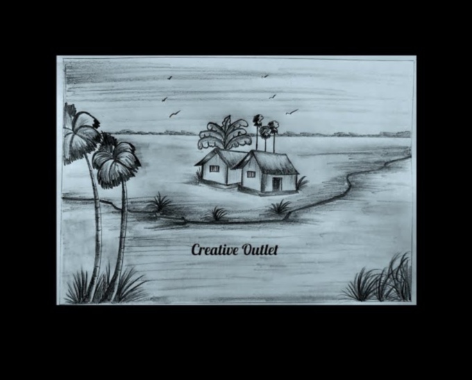 Zīmēšanas dziļums: grafīta ainavu mākslas metodes