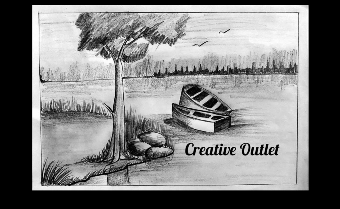 Zīmēšanas dziļums: grafīta ainavu mākslas metodes