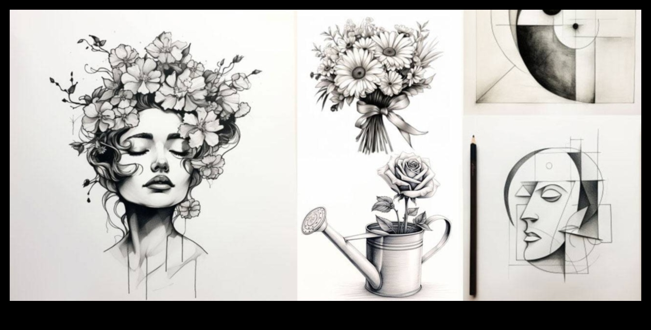 Harmonijas zīmēšana ar zīmuli: paņēmieni vienotu kompozīciju veidošanai grafītā