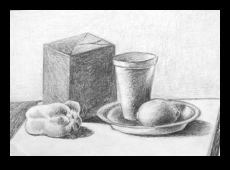 Klusā objektu valoda: klusās dabas skices