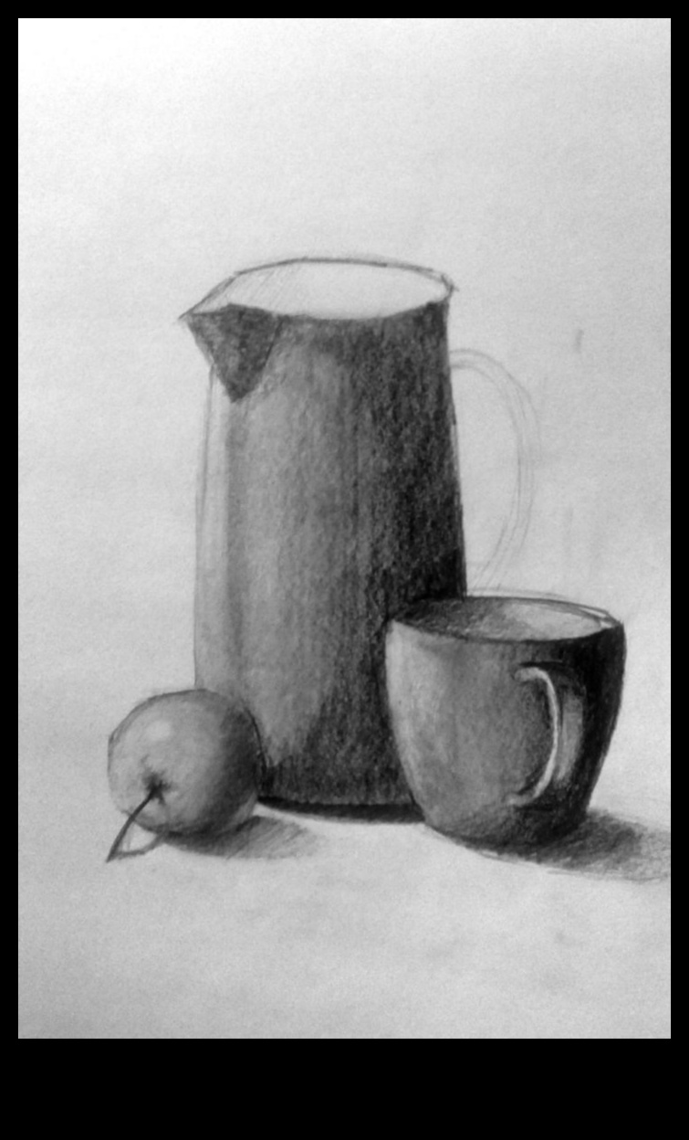 Klusā objektu valoda: klusās dabas skices