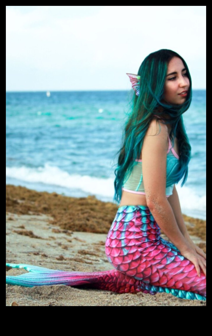 Mermaid Vibes: ienirstiet fantāzijā ar okeāna iedvesmotām matu krāsām