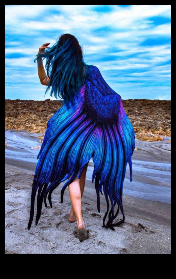 Mermaid Vibes: ienirstiet fantāzijā ar okeāna iedvesmotām matu krāsām