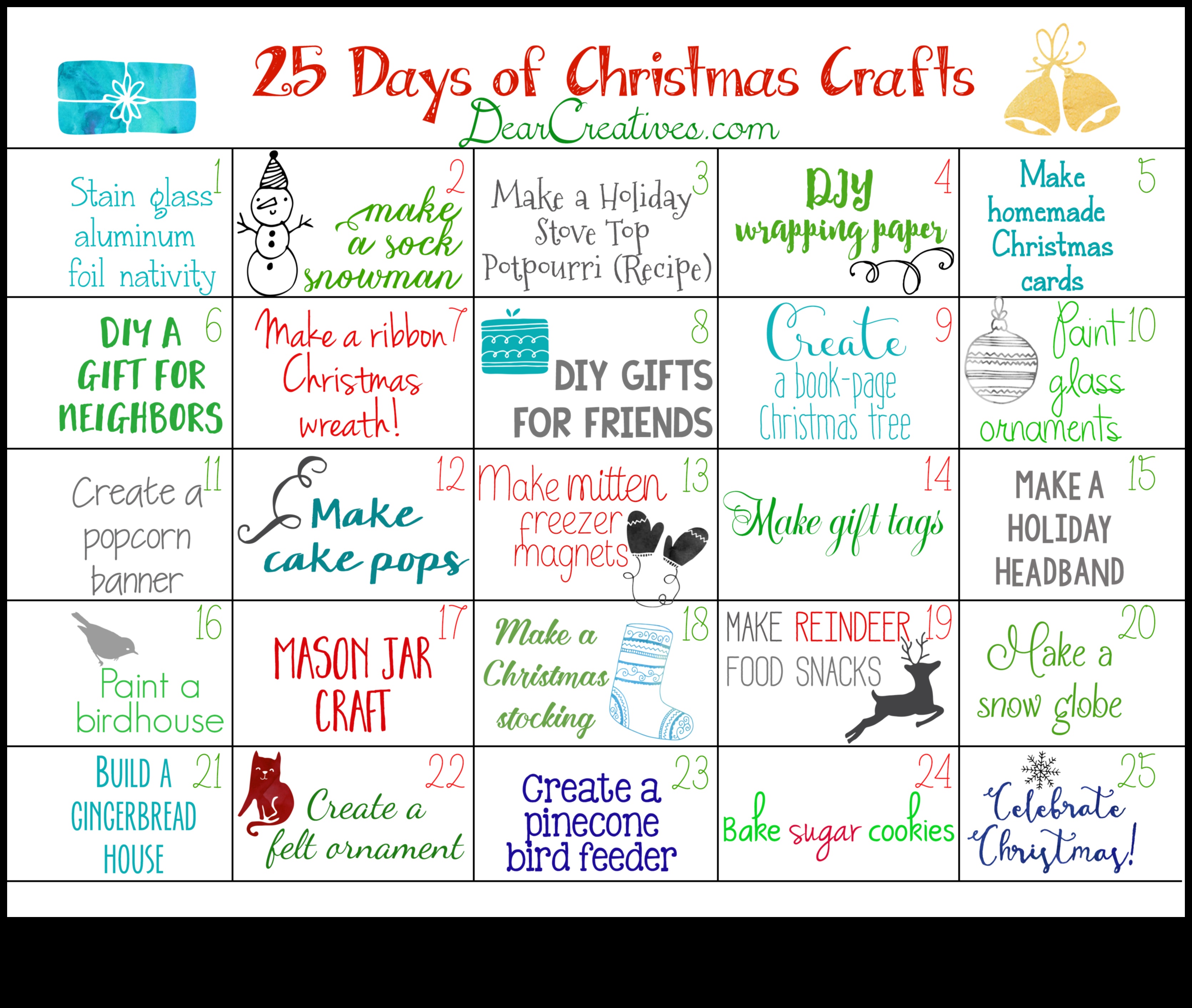 Ziemassvētku amatniecības laika atskaite: DIY projekti dienām pirms lielajām svinībām