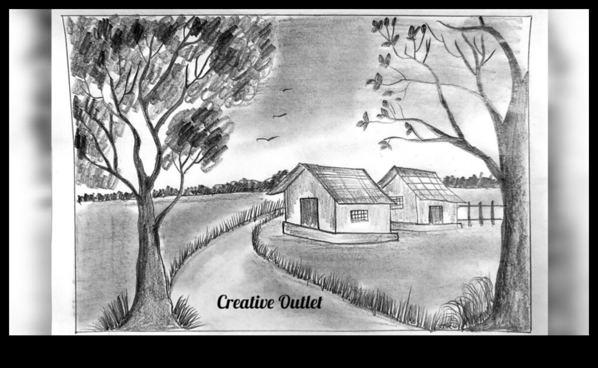 Zīmēšanas dziļums: grafīta ainavu mākslas metodes