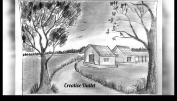 Zīmēšanas dziļums: grafīta ainavu mākslas metodes