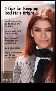 Spilgtas sarkanās krāsas saglabāšana: padomi noturīgai sarkanai matu krāsai